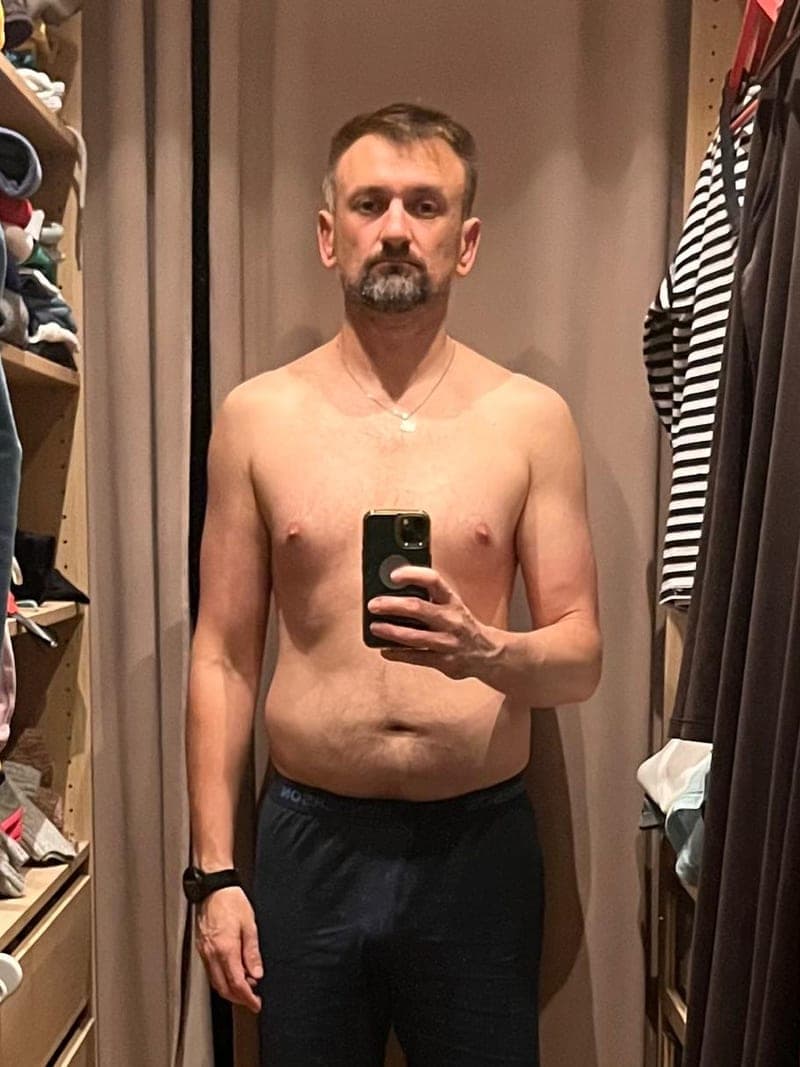 Michał przed rozpoczęciem współpracy - zdjęcie sylwetki na starcie